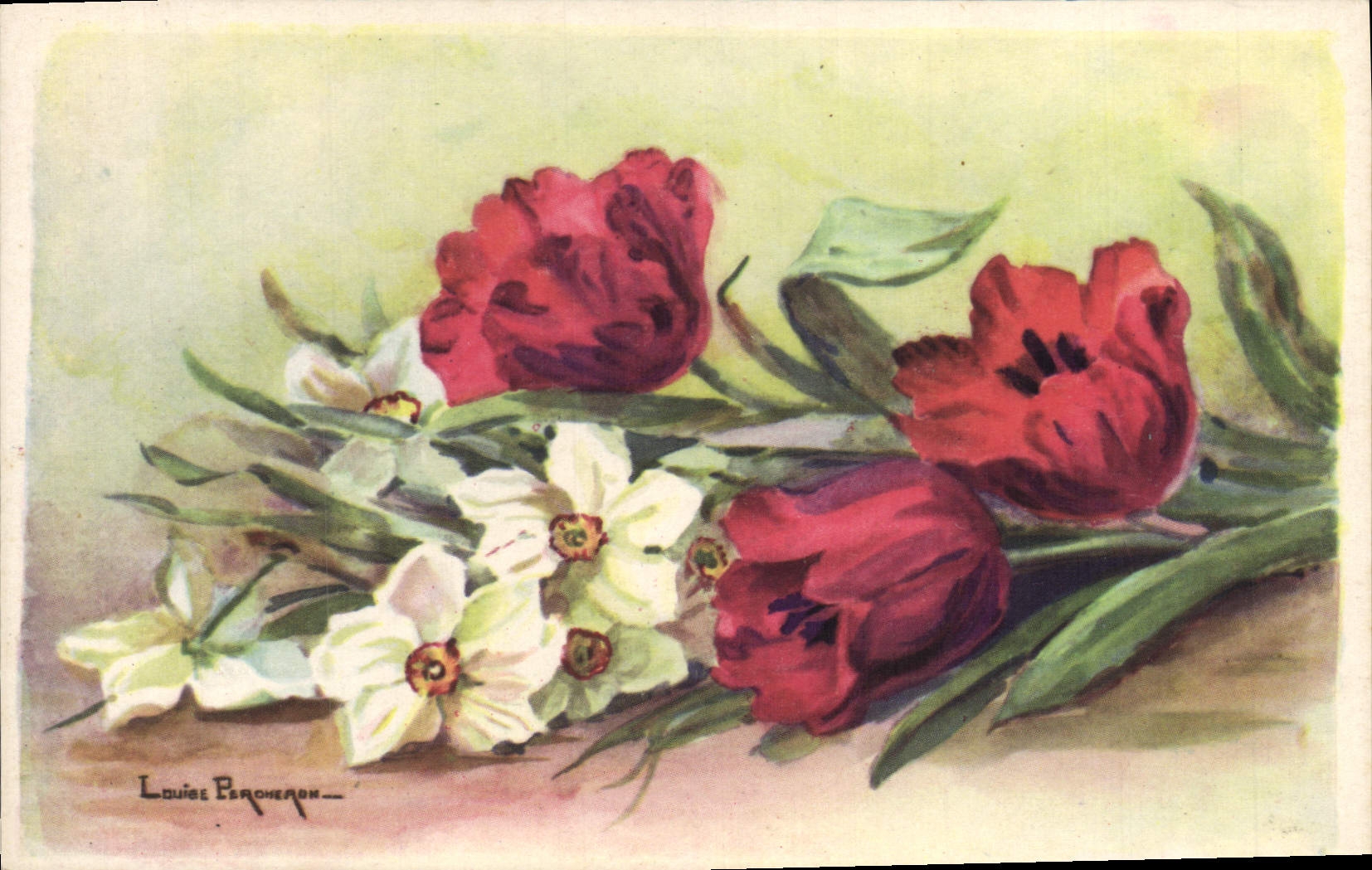 CPA Fantaisie Fleurs 