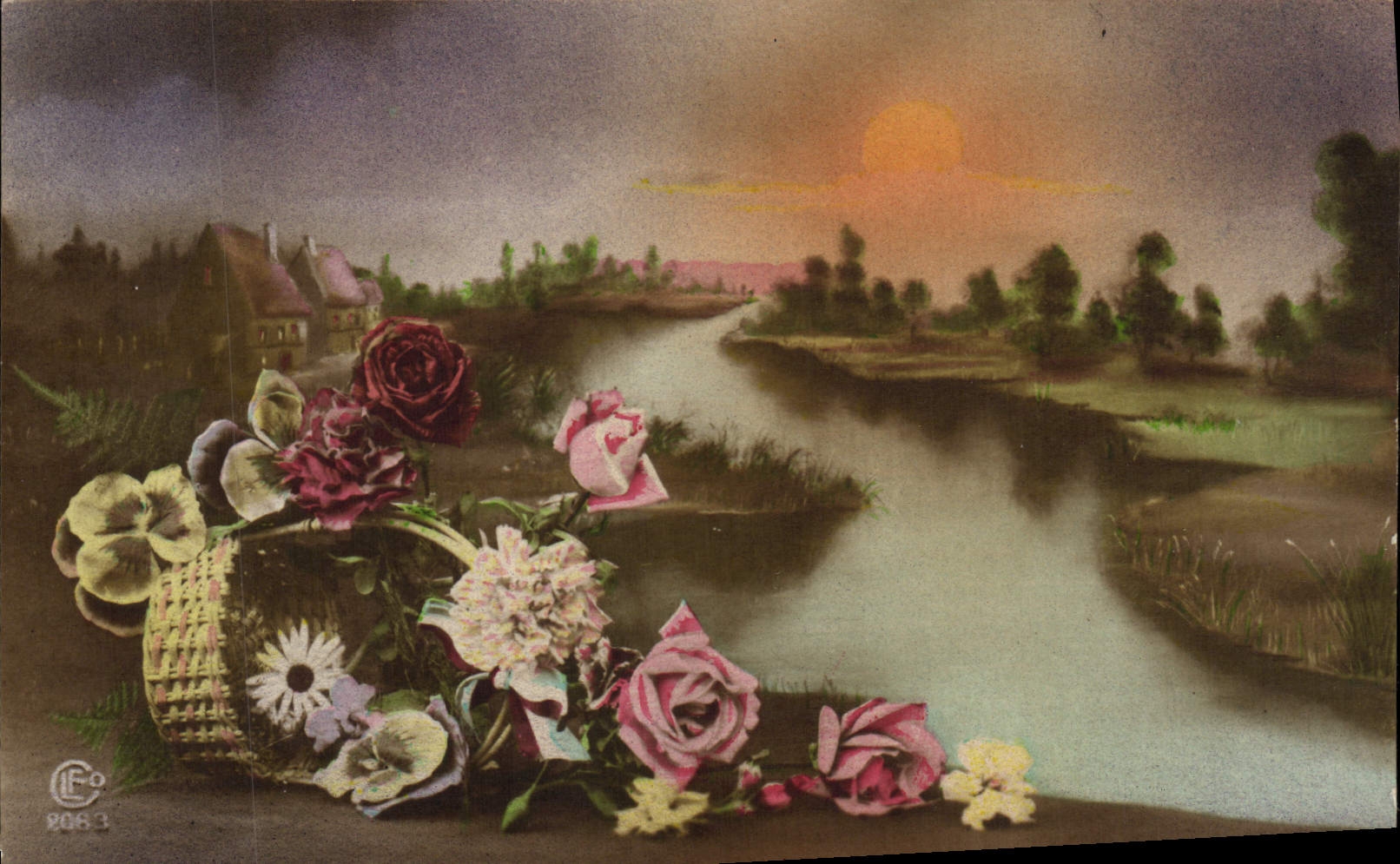 CPA Fantaisie Fleurs 