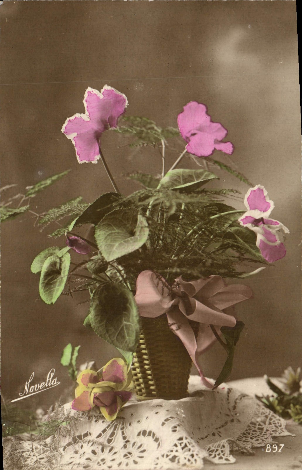 CPA Fantaisie Fleurs 