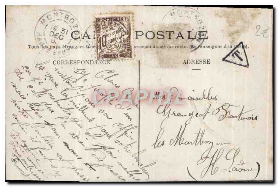CPA Fantaisie Fleurs Enfant — Rückseite