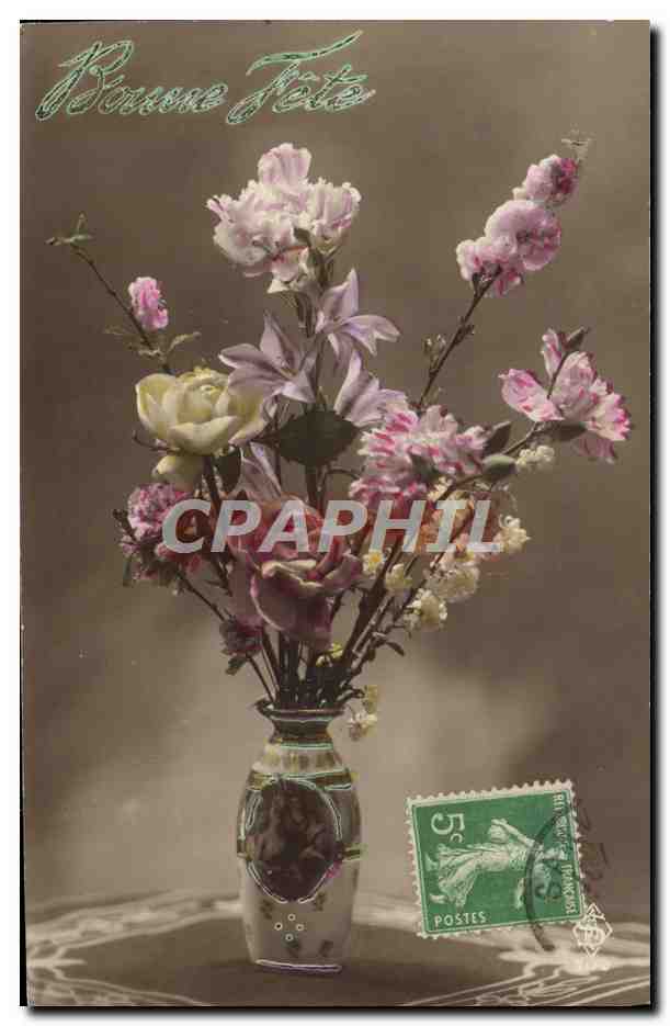 CPA Fantaisie Fleurs 