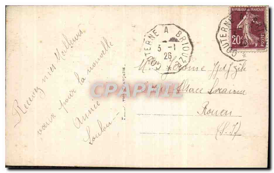 CPA Fantaisie Fleurs  — Verso
