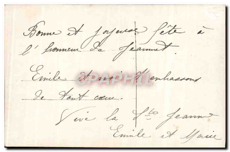 CPA Fantaisie Fleurs Femme — Rückseite