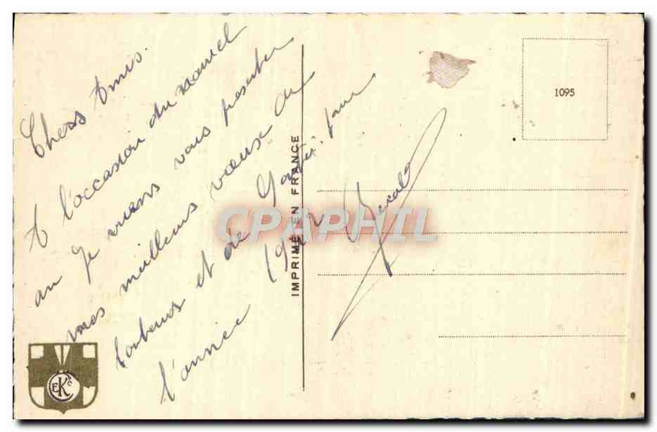 CPA Fantaisie Fleurs  — Verso