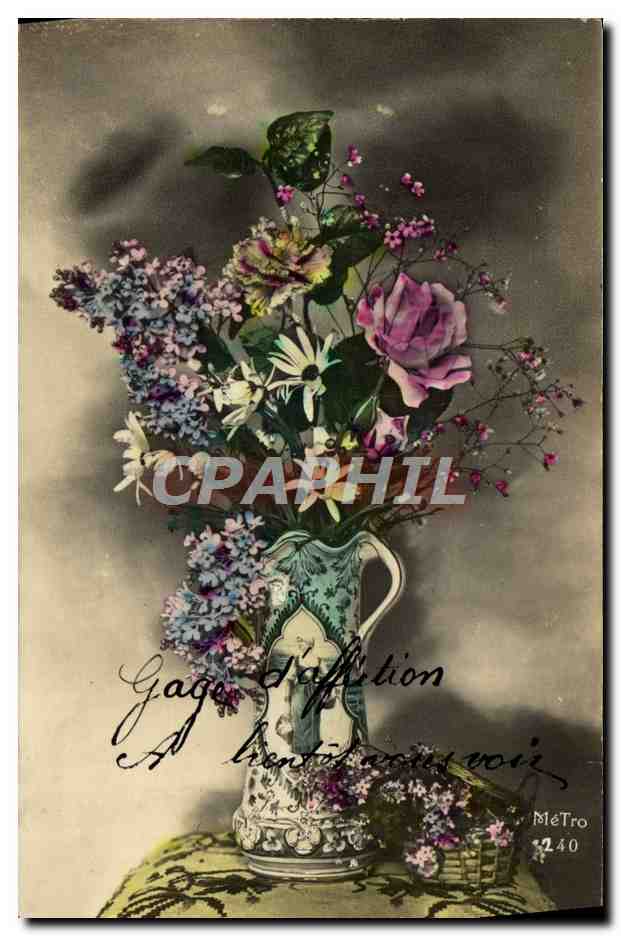 CPA Fantaisie Fleurs 