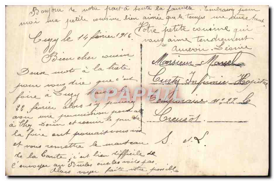 CPA Fantaisie Fleurs  — Back