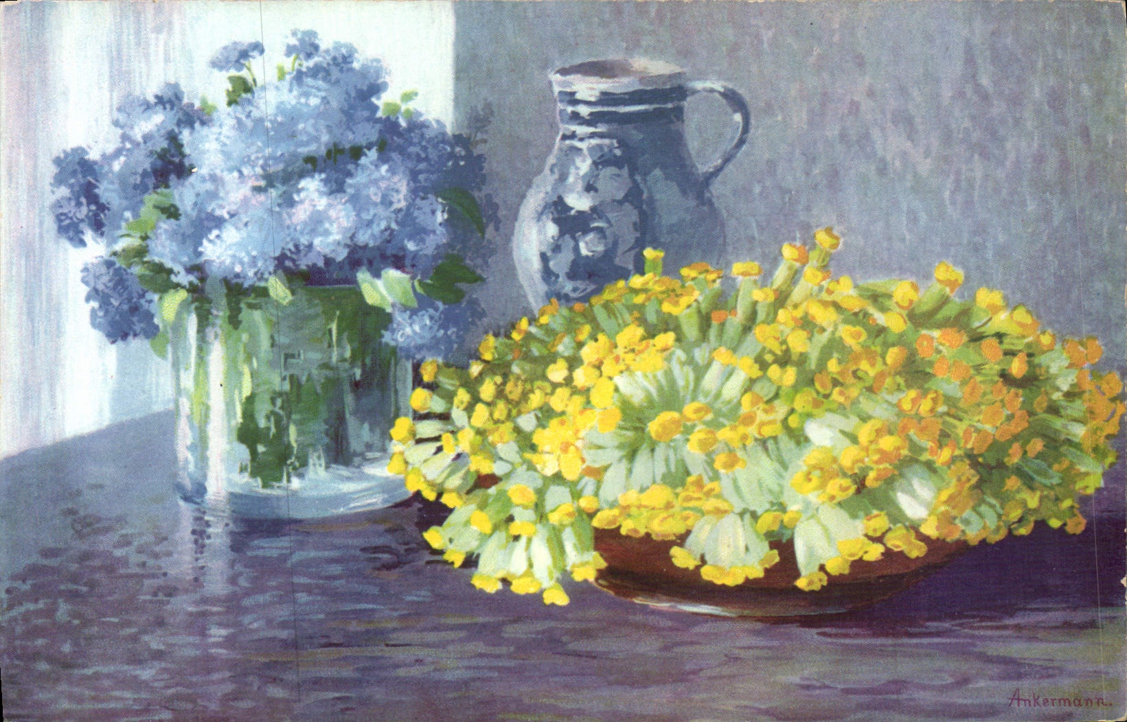 CPA Fantaisie Fleurs 