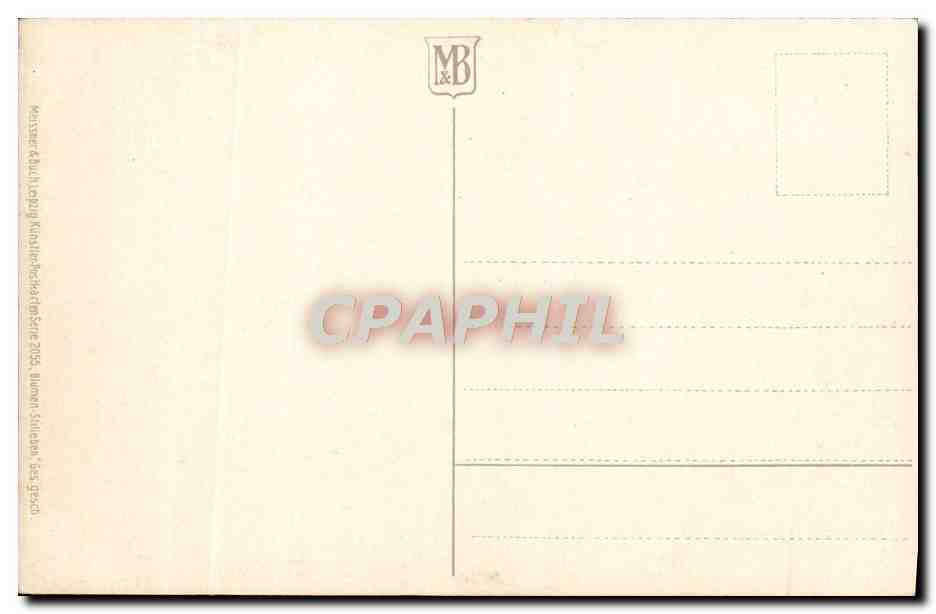 CPA Fantaisie Fleurs  — Verso