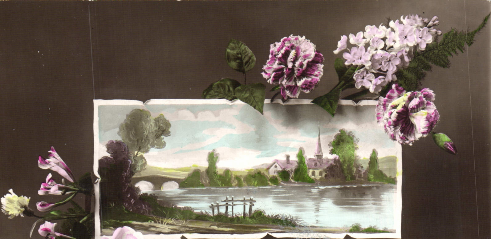 CPA Fantaisie Fleurs 