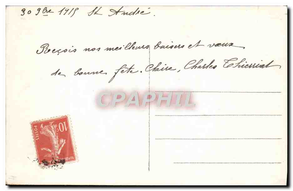 CPA Fantaisie Fleurs  — Verso