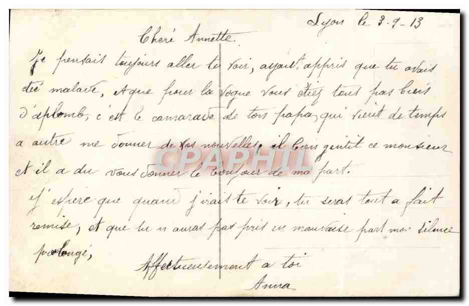 CPA Fantaisie Fleurs  — Verso