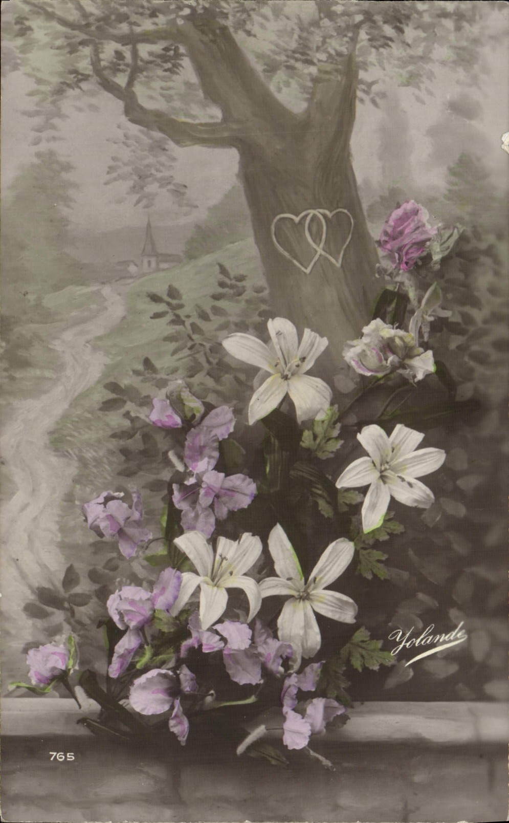 CPA Fantaisie Fleurs 