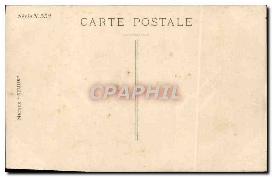 CPA Fantaisie Fleurs Homme — Rückseite