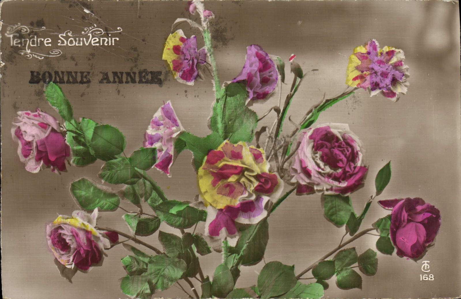 CPA Fantaisie Fleurs 
