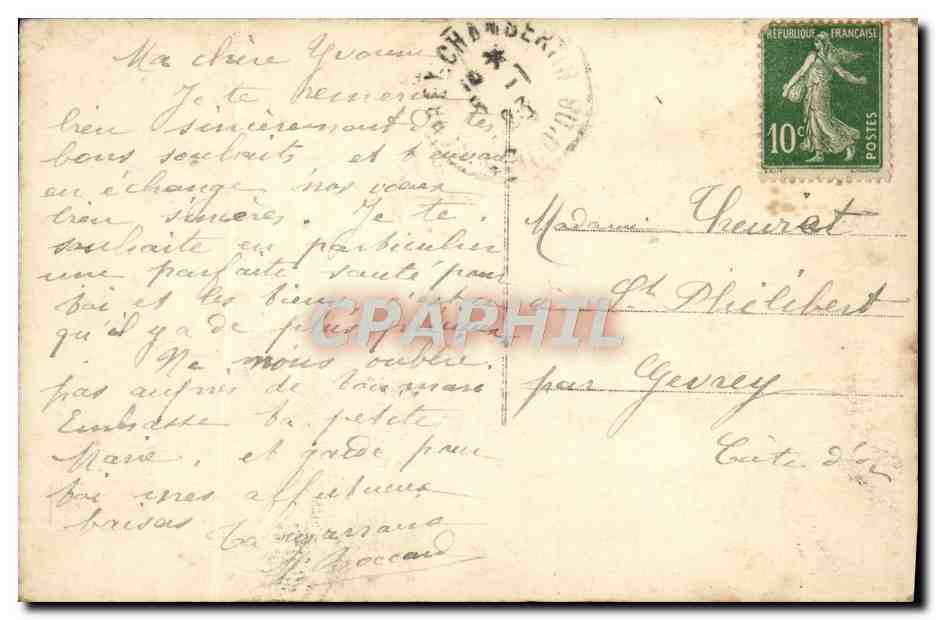 CPA Fantaisie Fleurs  — Verso