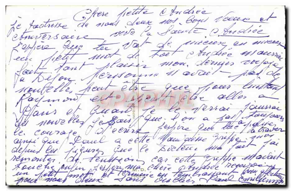 CPA Fantaisie Fleurs  — Verso