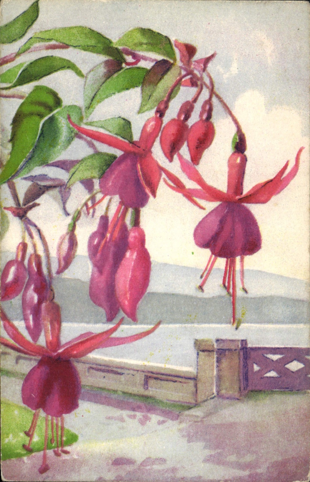 CPA Fantaisie Fleurs 