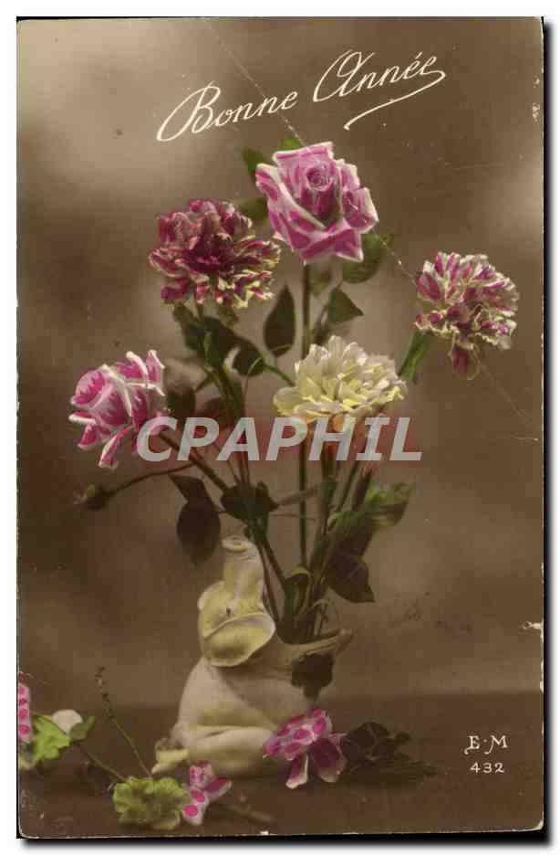 CPA Fantaisie Fleurs 