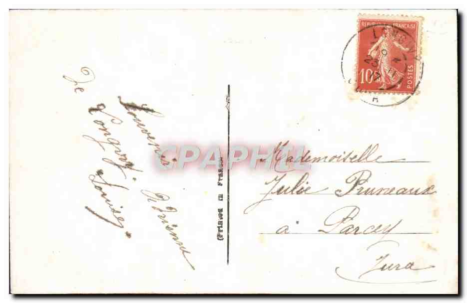 CPA Fantaisie Fleurs  — Rückseite