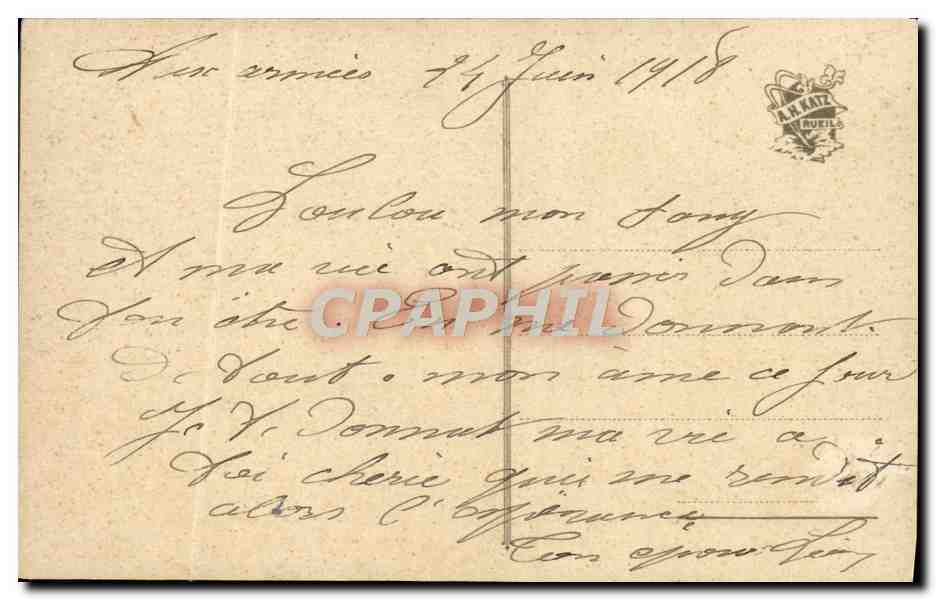 CPA Fantaisie Fleurs  — Verso