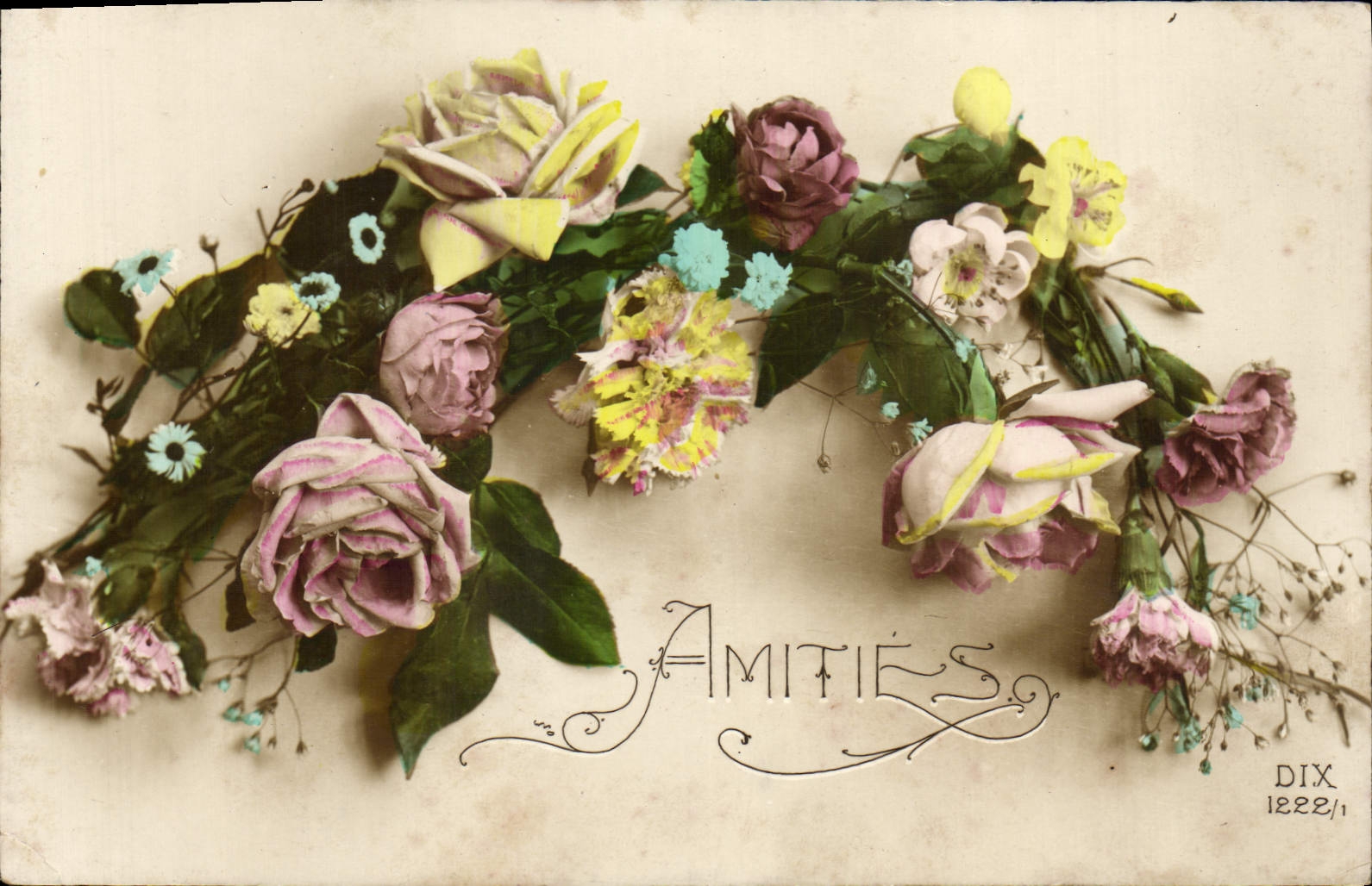 CPA Fantaisie Fleurs 