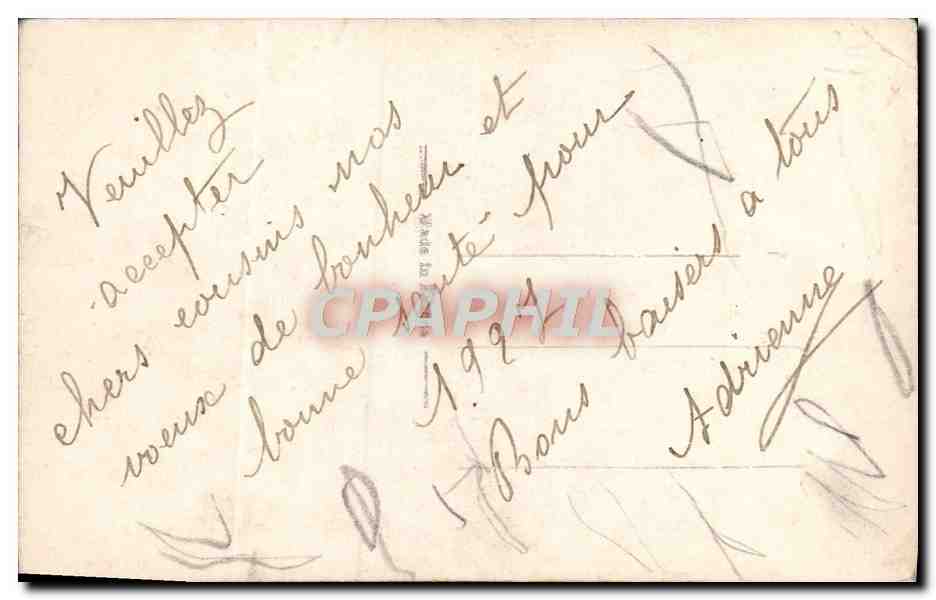 CPA Fantaisie Fleurs  — Verso