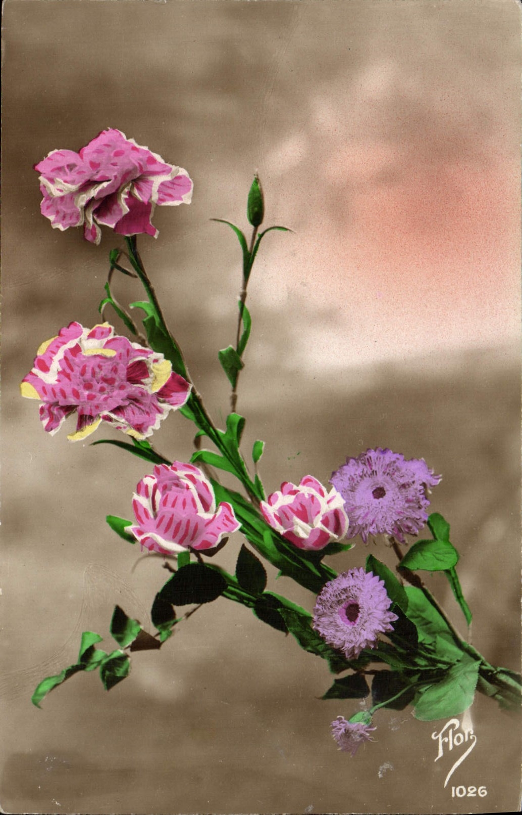 CPA Fantaisie Fleurs 
