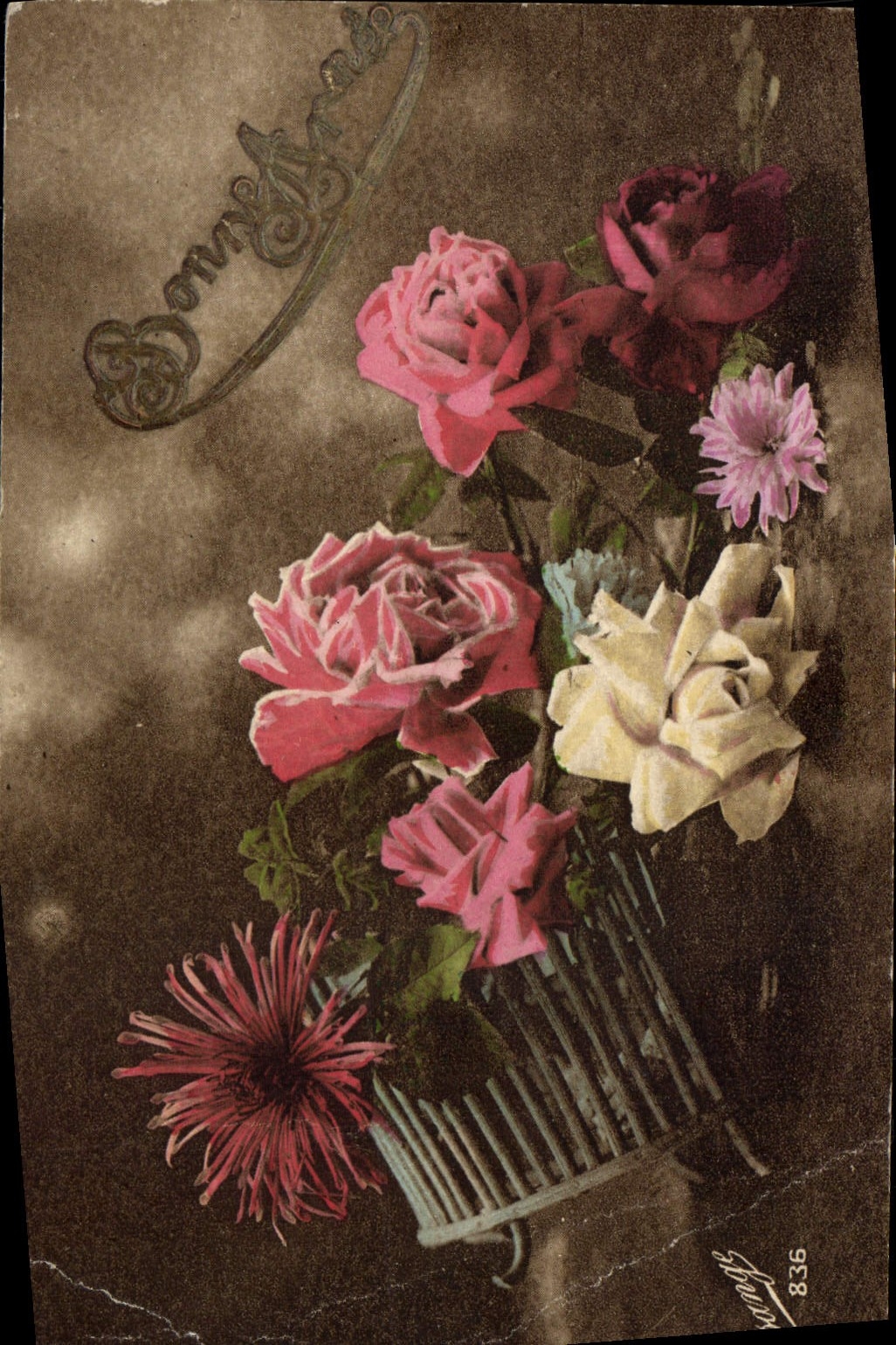 CPA Fantaisie Fleurs 