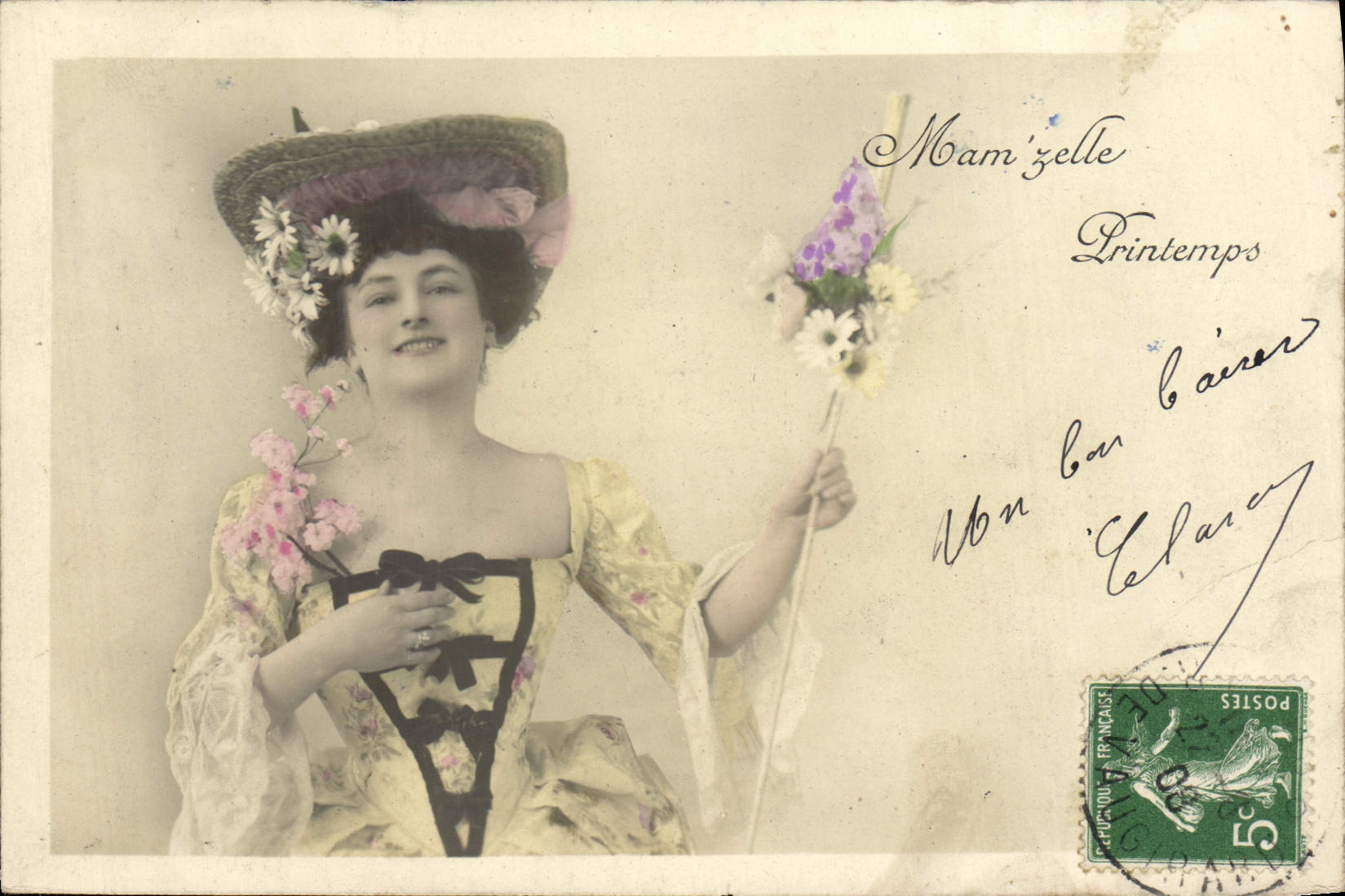 Mam'zelle Printemps — Éditeur : Chupcou Français, n° de série non visible