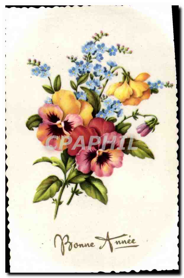 CPA Fantaisie Fleurs 