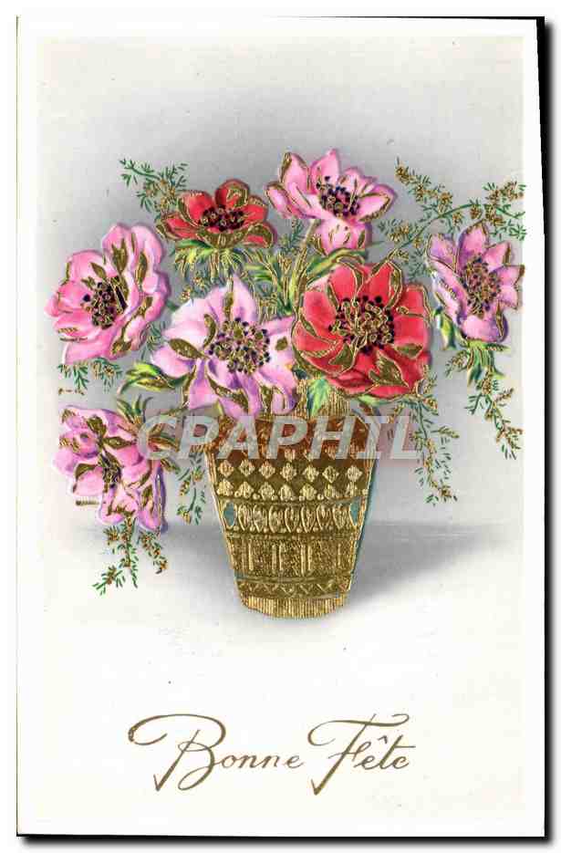 CPA Fantaisie Fleurs 