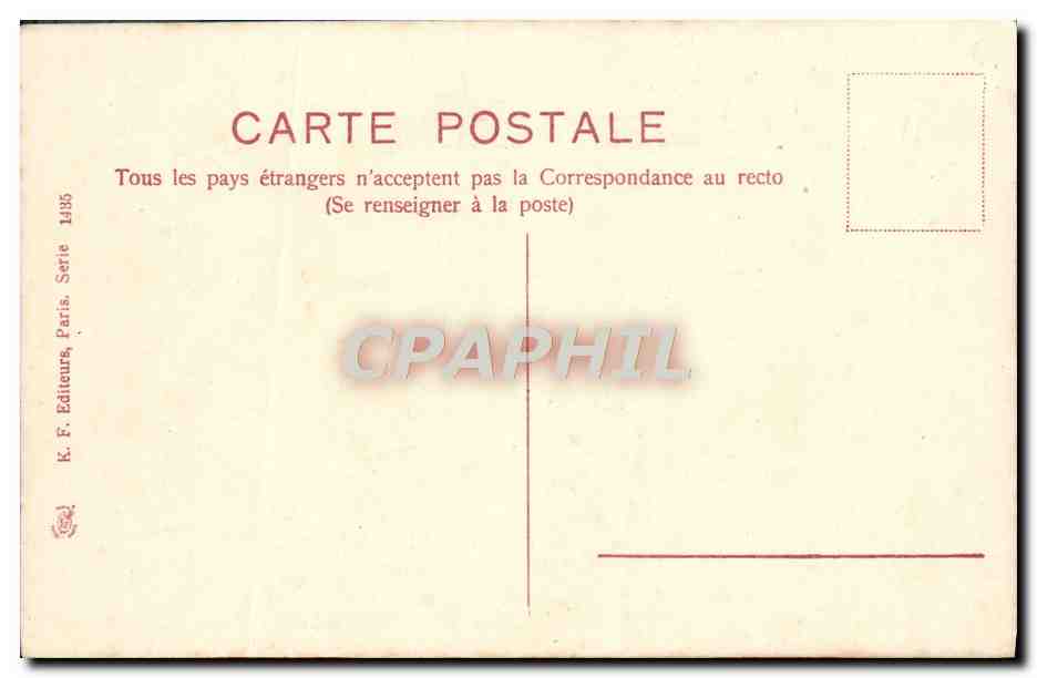 CPA Fantaisie Fleurs  — Rückseite