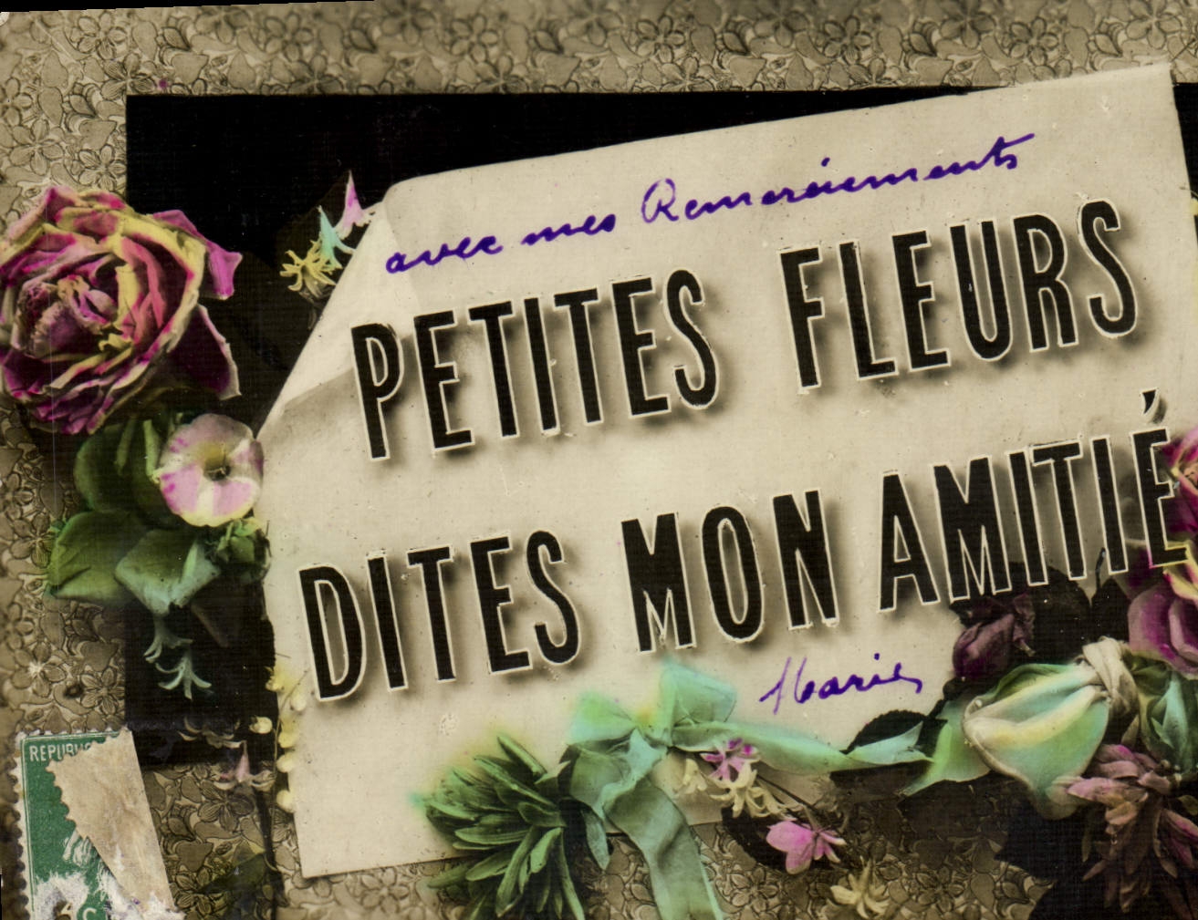 CPA Fantaisie Fleurs 