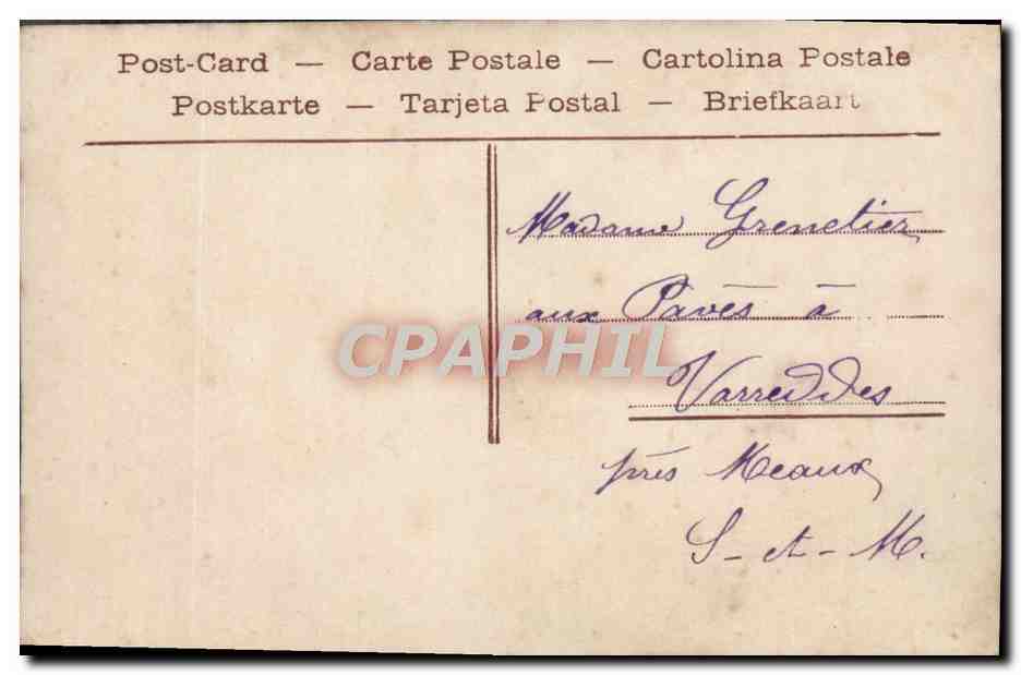 CPA Fantaisie Fleurs  — Rückseite
