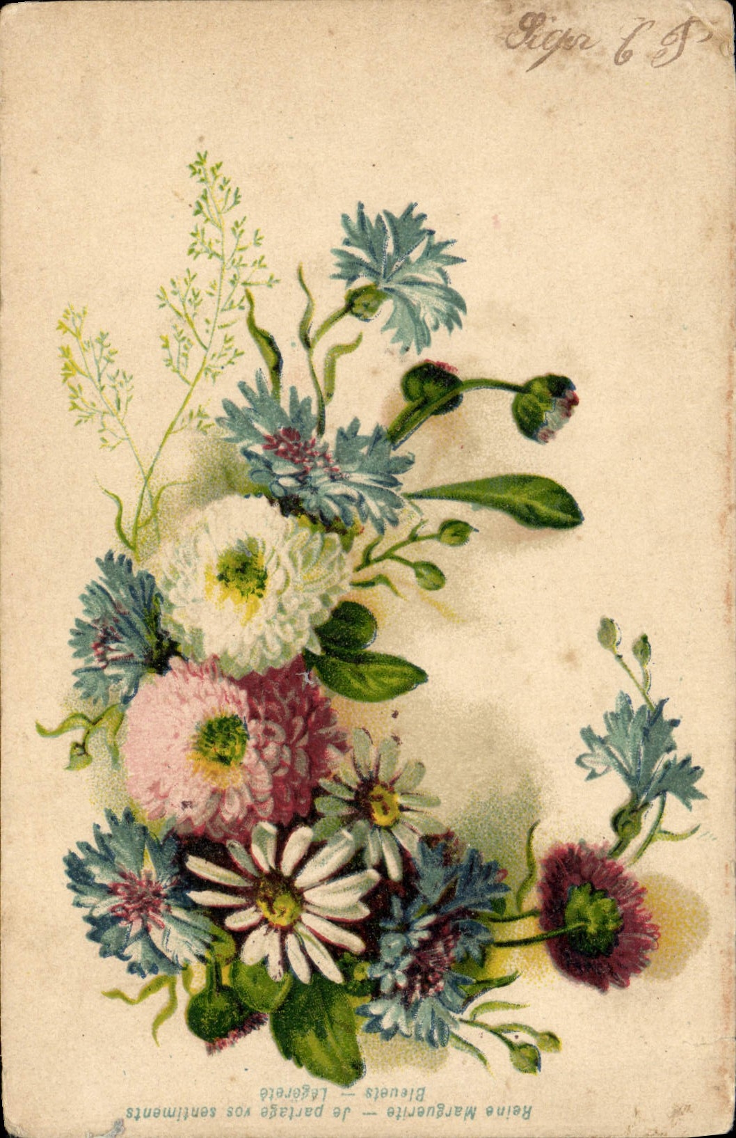 CPA Fantaisie Fleurs 