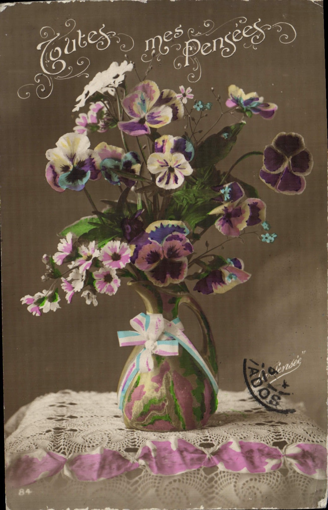 CPA Fantaisie Fleurs 