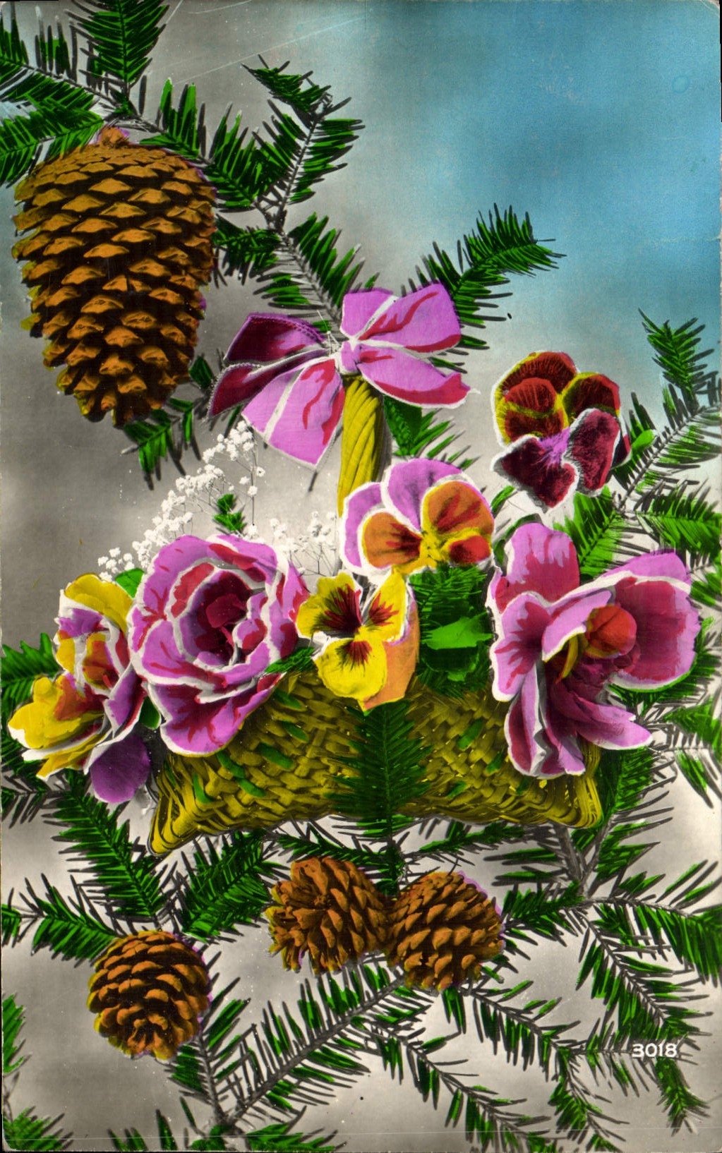 CPA Fantaisie Fleurs 