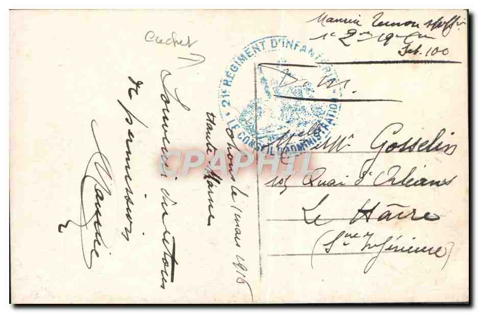 CPA Fantaisie Fleurs Santons Anges Ange — Rückseite