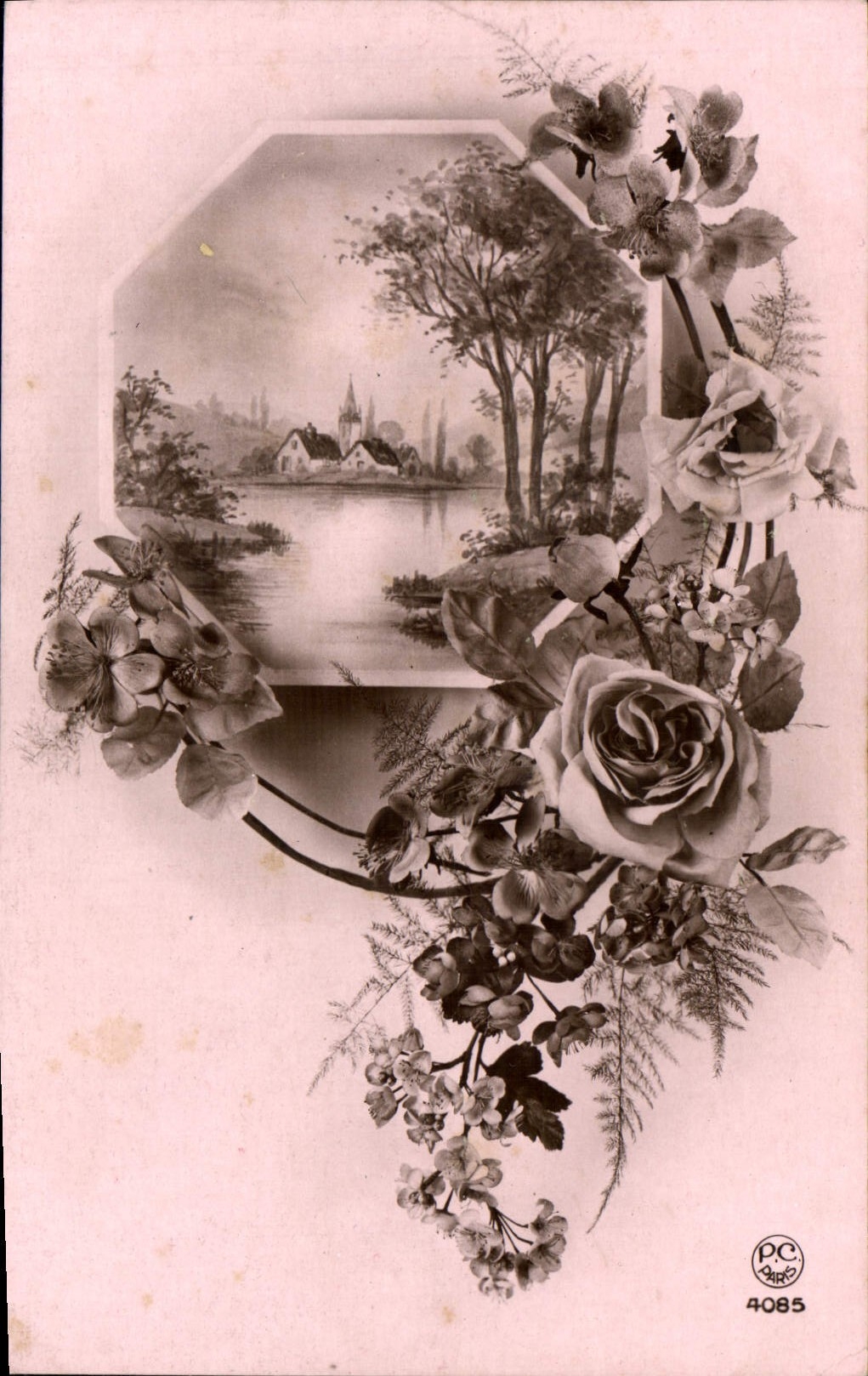 CPA Fantaisie Fleurs 