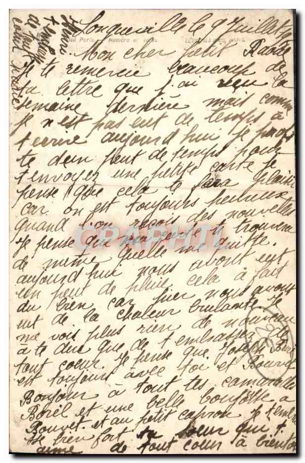 CPA Fantaisie Fleurs Femme — Rückseite