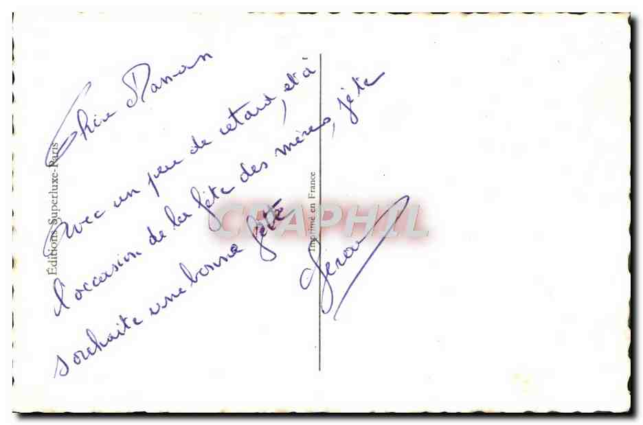 CPA Fantaisie Fleurs  — Verso
