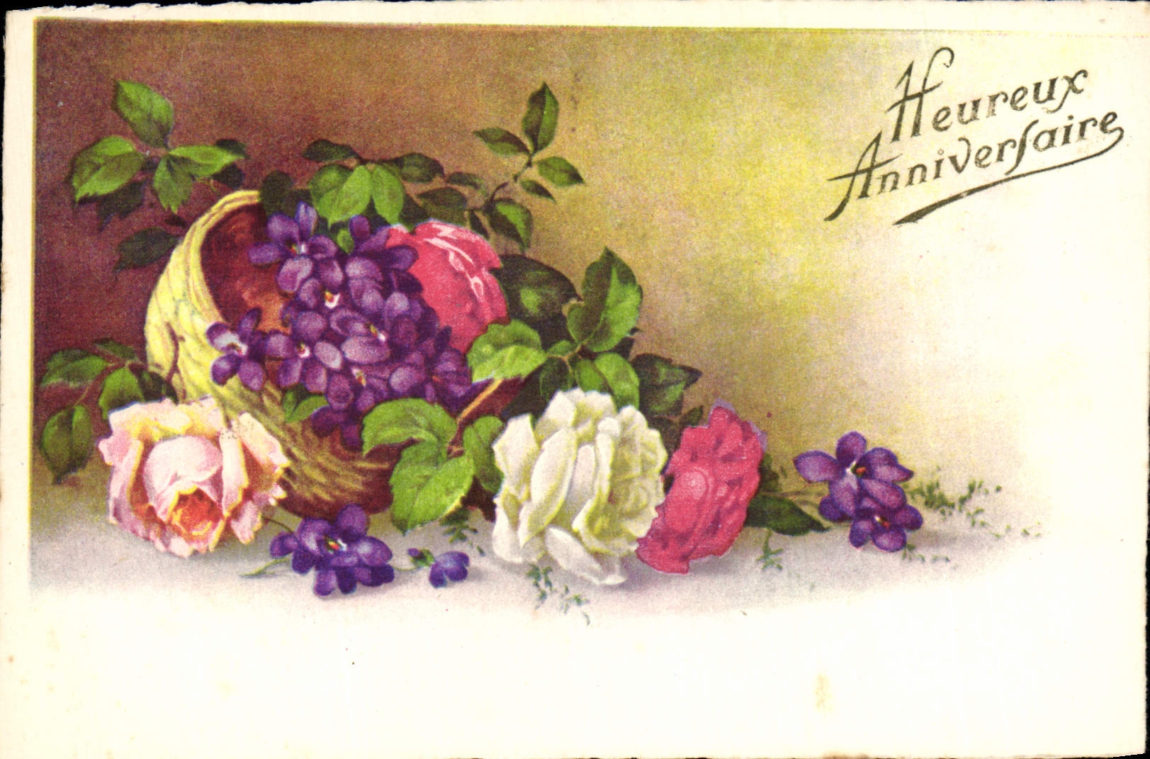 CPA Fantaisie Fleurs 