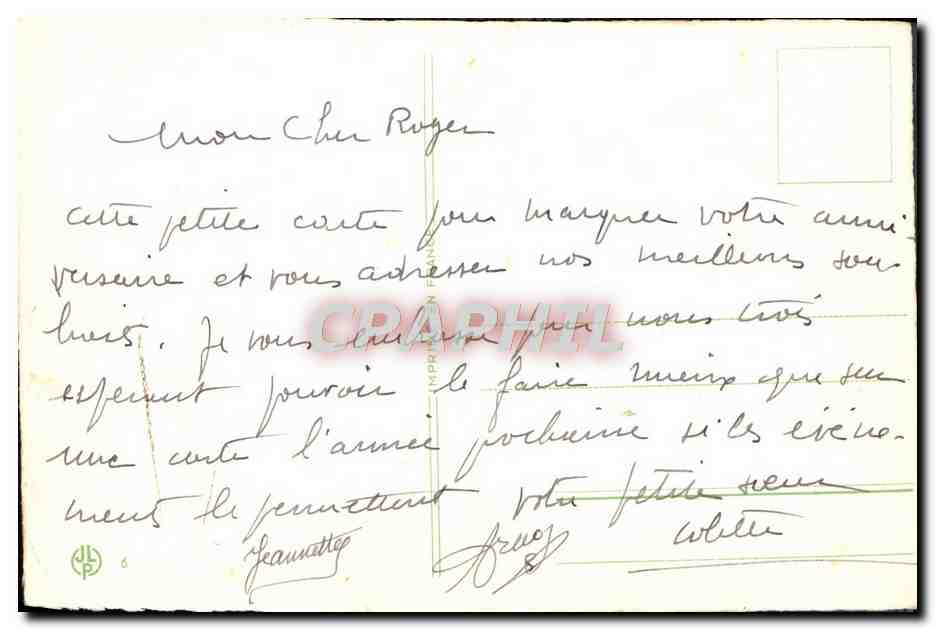CPA Fantaisie Fleurs  — Verso