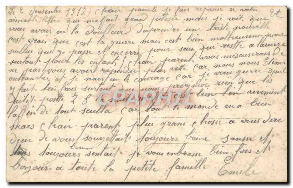 CPA Fantaisie Les Fleurs de l'amitie — Verso