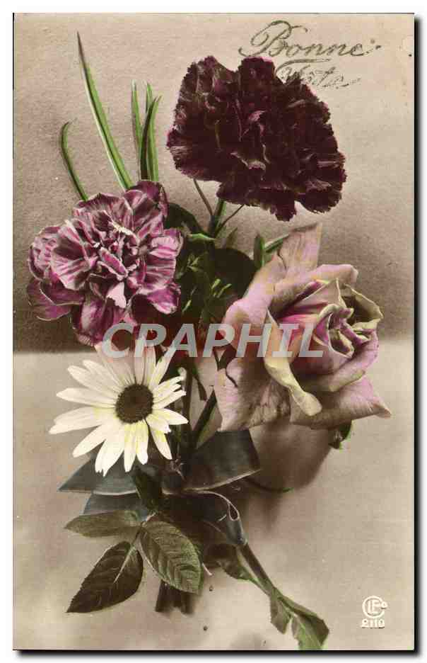 CPA Fantaisie Fleurs 