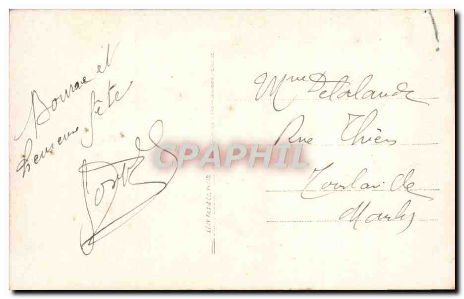 CPA Fantaisie Fleurs  — Rückseite