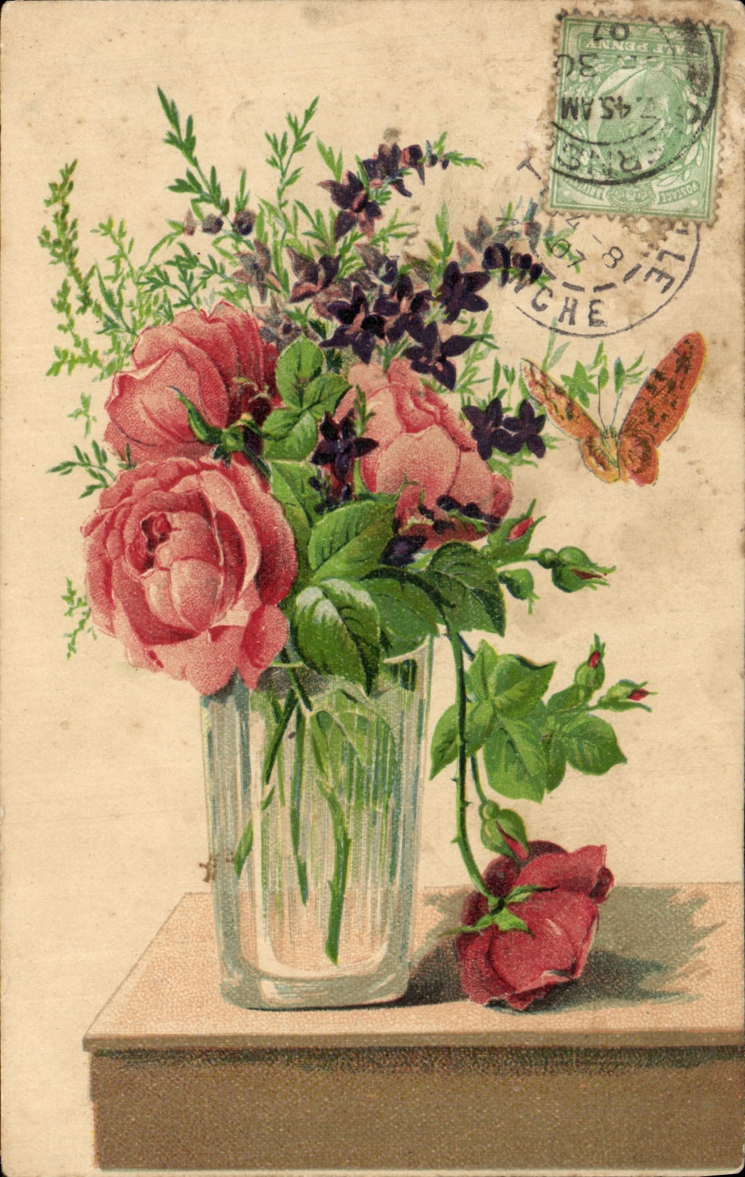 CPA Fantaisie Fleurs 