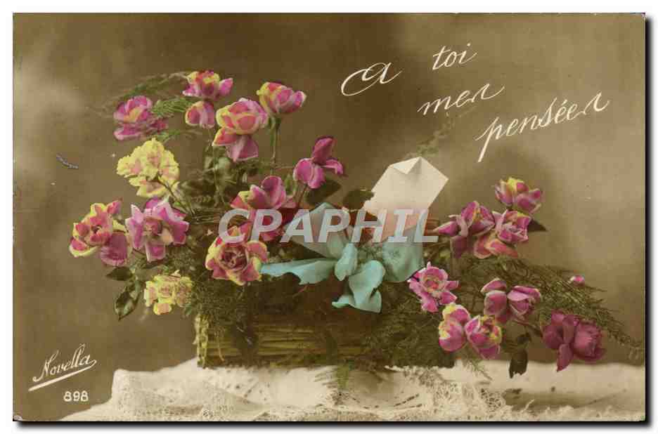 CPA Fantaisie Fleurs 