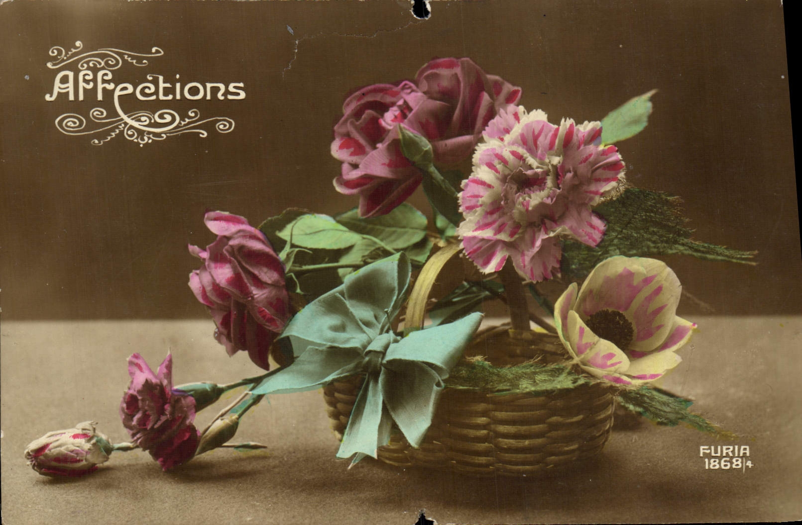 CPA Fantaisie Fleurs