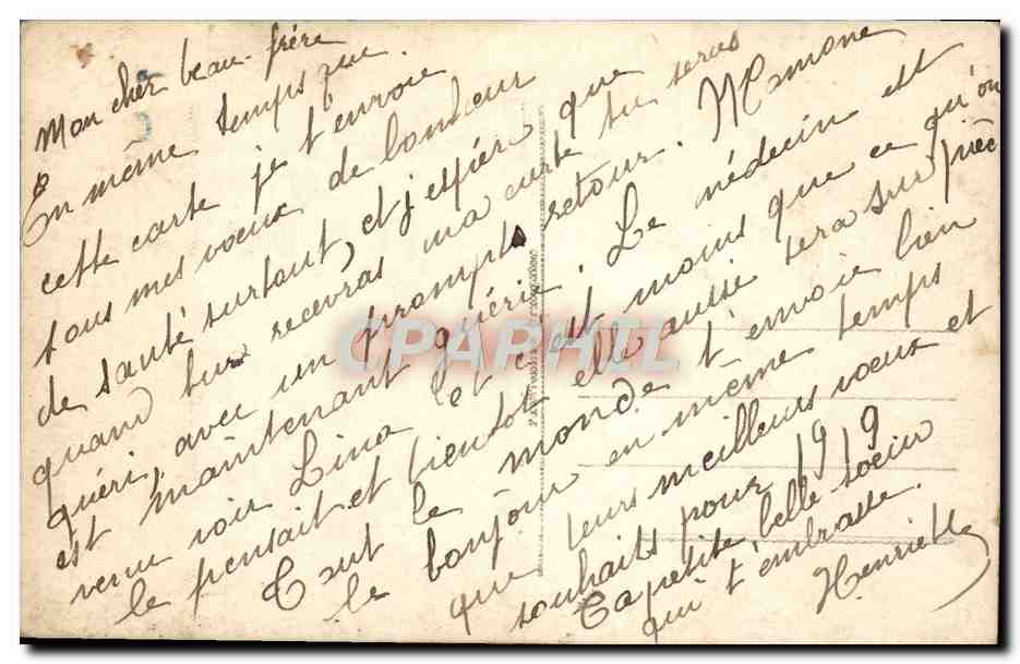 CPA Fantaisie Fleurs  — Verso